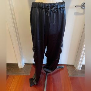 LNA CLOTHING “Shine” black cargo pants Size 2X